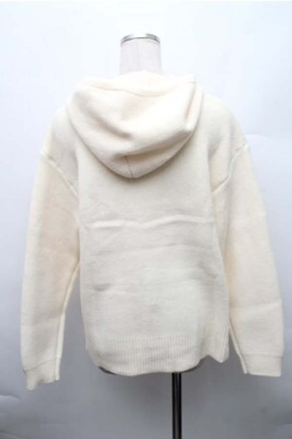 画像2: PINK HOUSE / ロゴニットパーカー  オフｘ赤 S-26-01-09-002-LO-TO-AS-ZT611 (2)