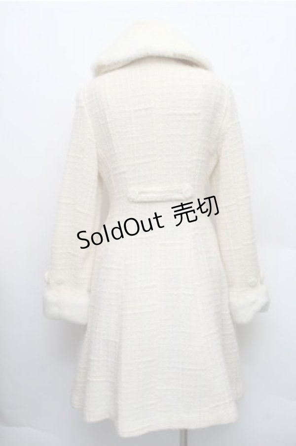 画像2: Innocent World / ファンシーツィードコート  アイボリー S-26-01-09-017-IW-CO-HR-ZS (2)