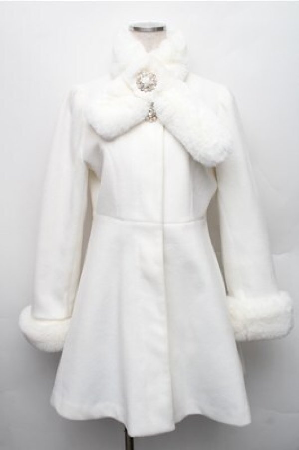 画像1: evelyn / ビジューコート  白 S-26-01-09-018-LO-CO-AS-ZS (1)