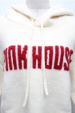 画像3: PINK HOUSE / ロゴニットパーカー  オフｘ赤 S-26-01-09-002-LO-TO-AS-ZT611 (3)