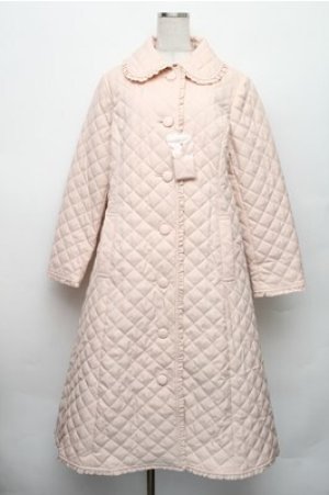 画像: PINK HOUSE / キルティングロングコート  オフ S-26-01-09-020-LO-CO-AS-ZS