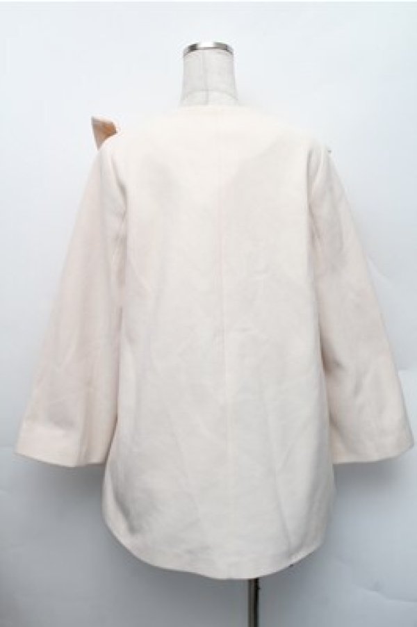 画像2: Swankiss / ファー付きビジューコート  ベージュ S-26-01-09-021-CA-CO-HR-ZS (2)