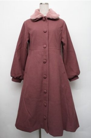 画像: m petit by misako / AM*リボンコート  ピンク S-26-01-09-024-LO-JA-HR-ZS