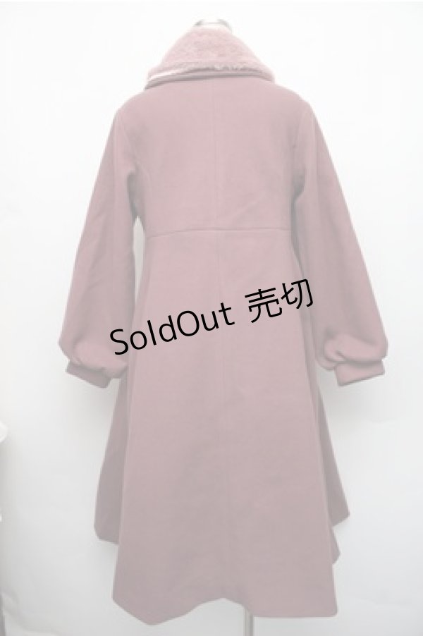 画像2: m petit by misako / AM*リボンコート  ピンク S-26-01-09-024-LO-JA-HR-ZTC042 (2)