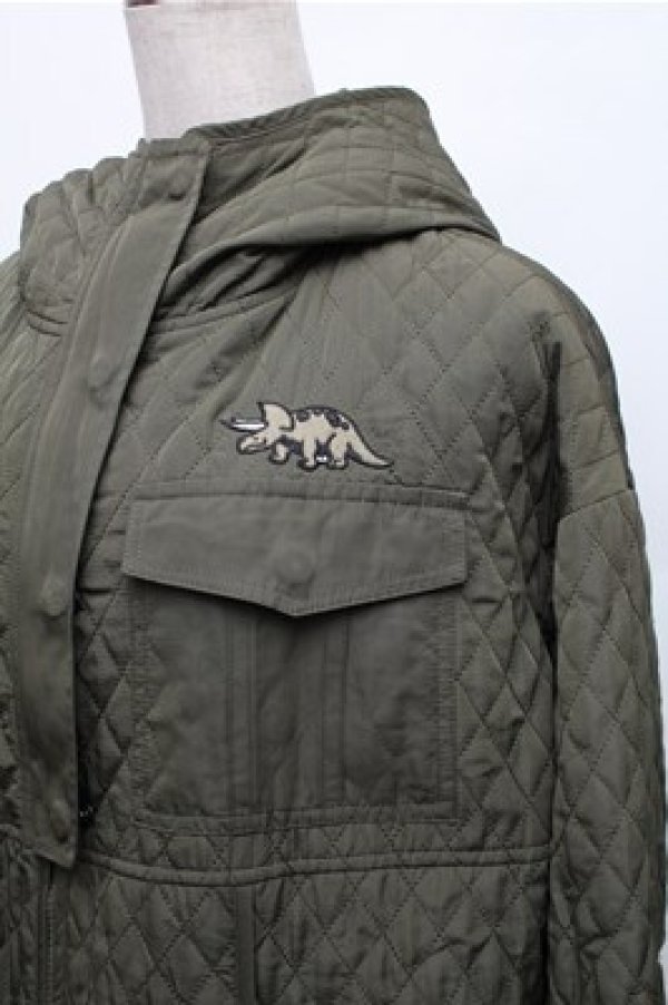 画像3: Candy Stripper / キルティングコート  カーキ S-26-01-09-025-PU-JA-AS-ZTC002 (3)