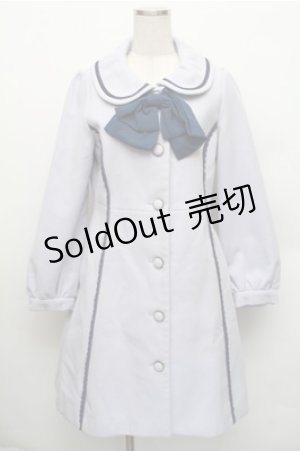 画像: axes femme POETIQUE / バイカラーロングコート  ラベンダー S-26-01-09-026-AX-OP-HR-ZTC028