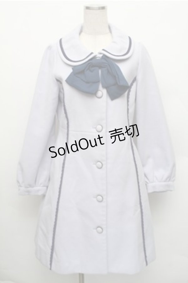 画像1: axes femme POETIQUE / バイカラーロングコート  ラベンダー S-26-01-09-026-AX-OP-HR-ZTC028 (1)