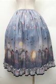 画像2: ALICE and the PIRATES / Vampire Lament柄スカート  ブルー S-26-01-09-030-PA-SK-AS-ZS (2)