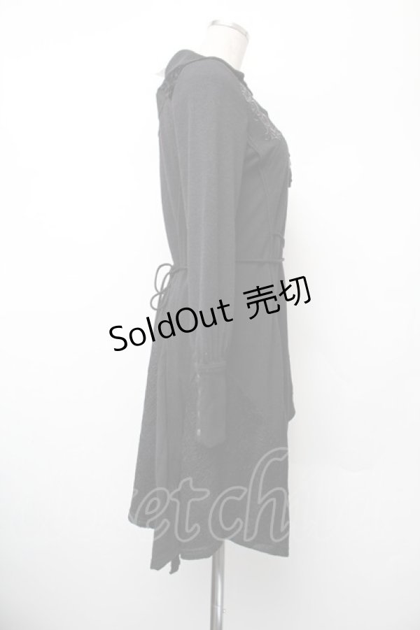 画像2: Ozz oneste / 刺繍チュニックワンピース  黒 S-26-01-10-035-OO-OP-AS-ZS (2)