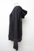 画像3: PEACE NOW / 羽根刺繍パーカー  黒 S-26-01-10-037-PU-TO-AS-ZS (3)