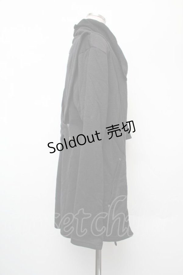 画像2: Ozz Croce / スウェット変形カーディガン  黒 S-26-01-10-038-OO-TO-AS-ZS (2)