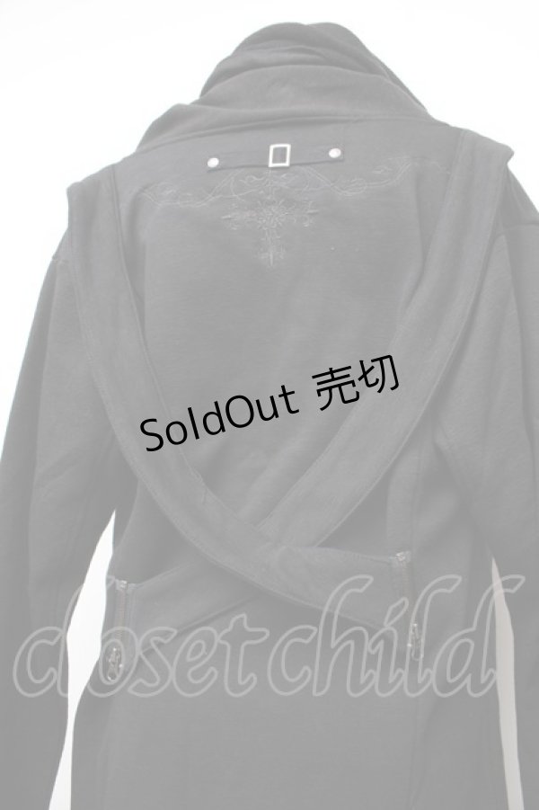 画像4: Ozz Croce / スウェット変形カーディガン  黒 S-26-01-10-038-OO-TO-AS-ZS (4)