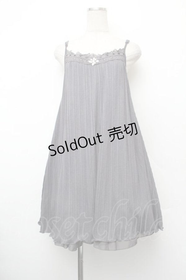 画像1: axes femme / カットプリーツキャミチュニ  グレー S-26-01-10-041-AX-OP-AS-ZS (1)