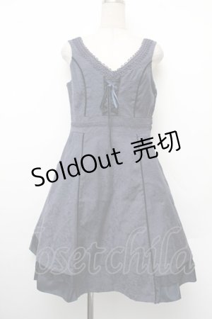 画像: axes femme / ジャガード使いジャンドレ  紺 S-26-01-10-046-AX-OP-AS-ZS