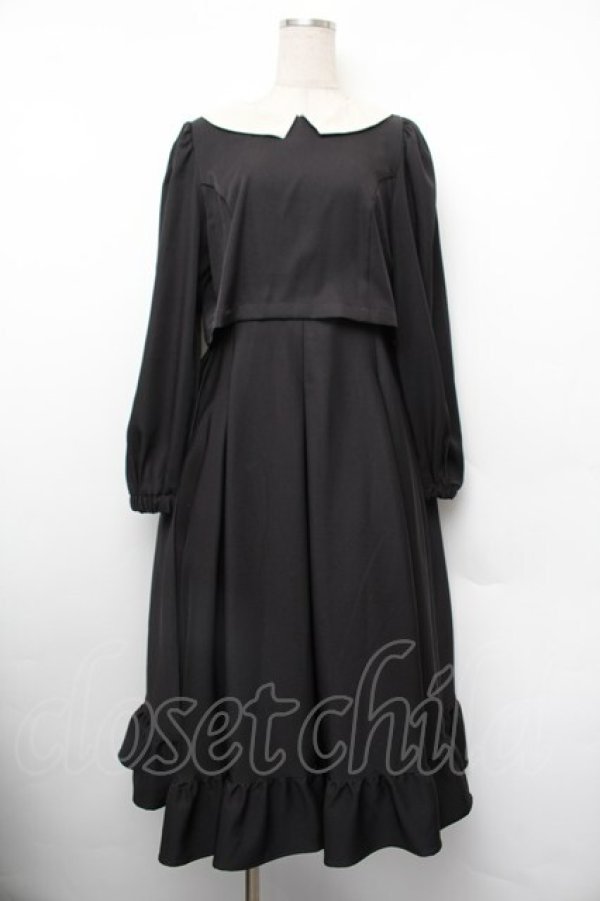 画像1: m petit by misako / サンリオキャラクターズコラボ クロミワッペン付きワンピース  黒 S-26-01-10-049-LO-OP-AS-ZS (1)