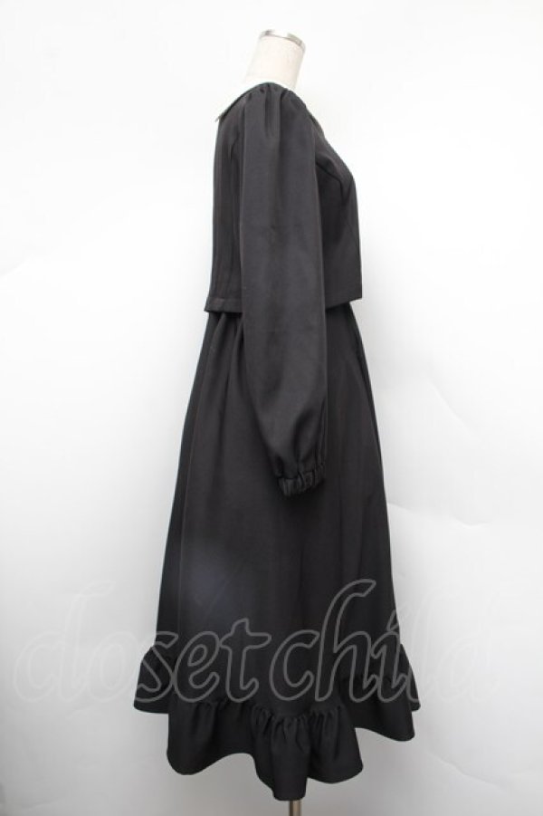 画像2: m petit by misako / サンリオキャラクターズコラボ クロミワッペン付きワンピース  黒 S-26-01-10-049-LO-OP-AS-ZS (2)