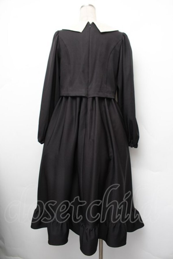 画像3: m petit by misako / サンリオキャラクターズコラボ クロミワッペン付きワンピース  黒 S-26-01-10-049-LO-OP-AS-ZS (3)