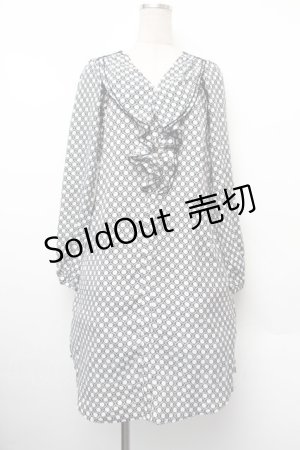 画像: Rozen Kavalier / 総柄ワンピース  黒ｘ白 S-26-01-10-050-OO-OP-AS-ZS