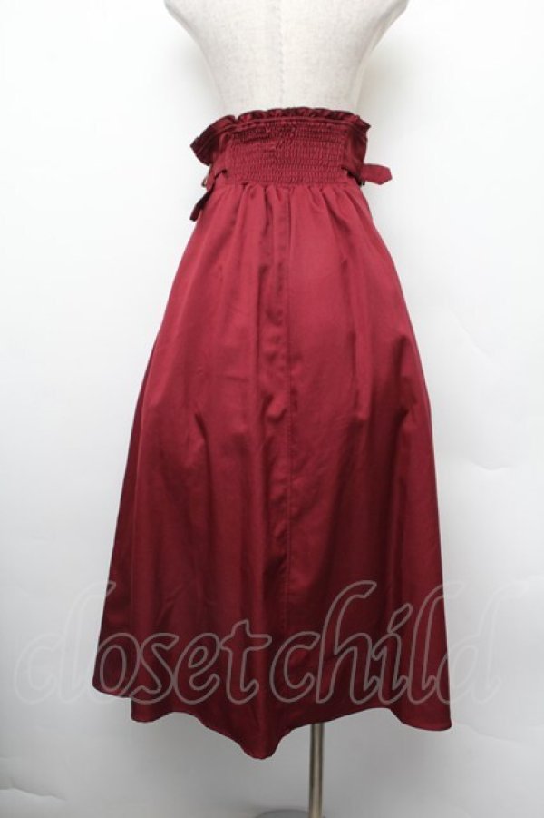 画像3: axes femme / ハイウエストロングスカート  ワイン S-26-01-10-053-AX-SK-AS-ZS (3)