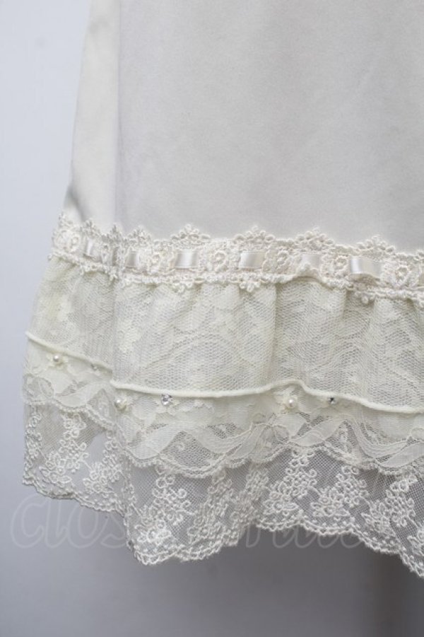 画像3: axes femme / はしごレース使いペチスカート  オフ S-26-01-10-055-AX-SK-AS-ZS (3)