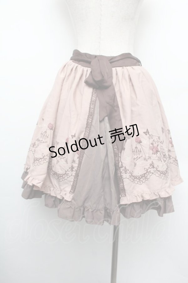 画像3: axes femme / カード刺繍スカート  ピンク S-26-01-10-058-AX-SK-AS-ZS (3)