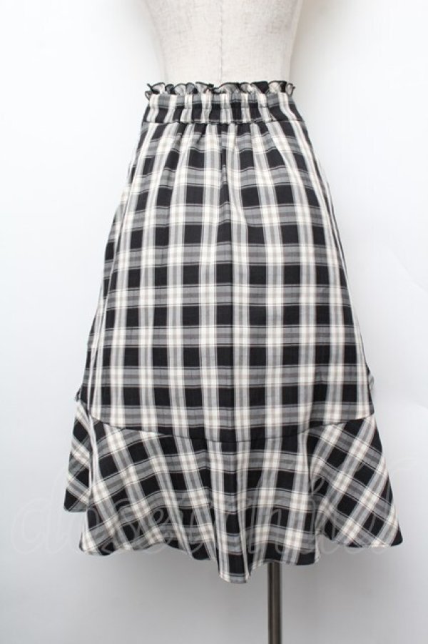 画像3: LODISPOTTO / フリルスカート  黒ｘ白 S-26-01-10-063-LO-SK-AS-ZS (3)
