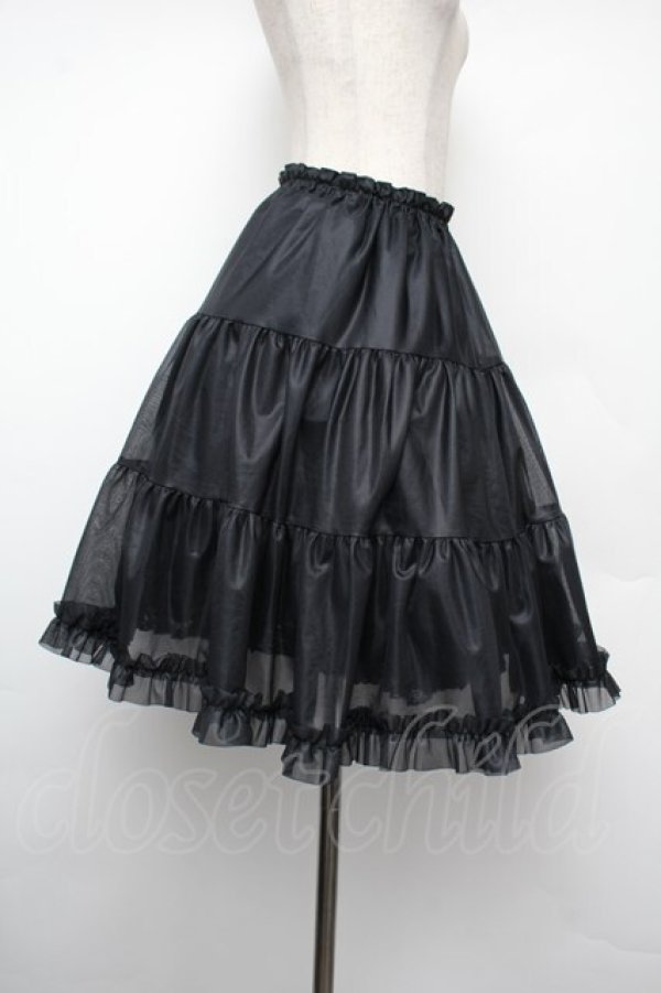 画像2: アトリエフク / フリルパニエ  黒 S-26-01-10-064-EL-SK-AS-ZS (2)