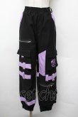 画像1: NieR Clothing / プリントカーゴパンツ  黒 S-26-01-10-066-PU-PA-AS-ZS (1)