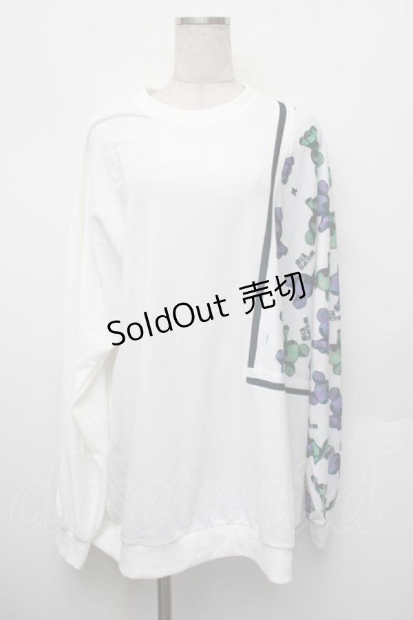 画像1: NieR CLOTHING / プリントスウェット  白 S-26-01-10-017-PU-TO-AS-ZS (1)