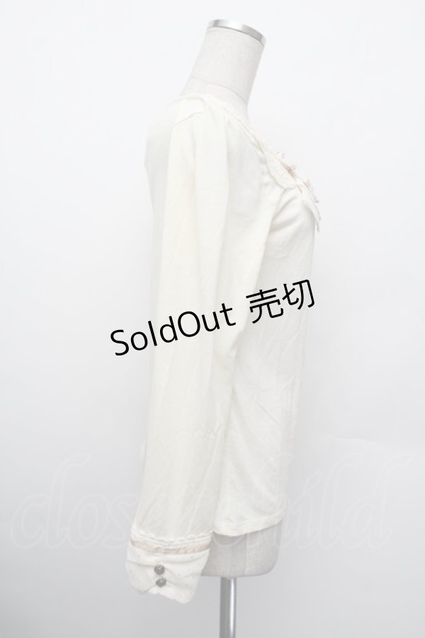 画像2: axes femme / リボンカットソー  オフ S-26-01-10-020-AX-OP-AS-ZS (2)