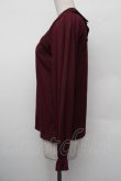 画像2: axes femme / カットワークデザインプルオーバー  ワイン S-26-01-10-024-AX-TO-AS-ZS (2)