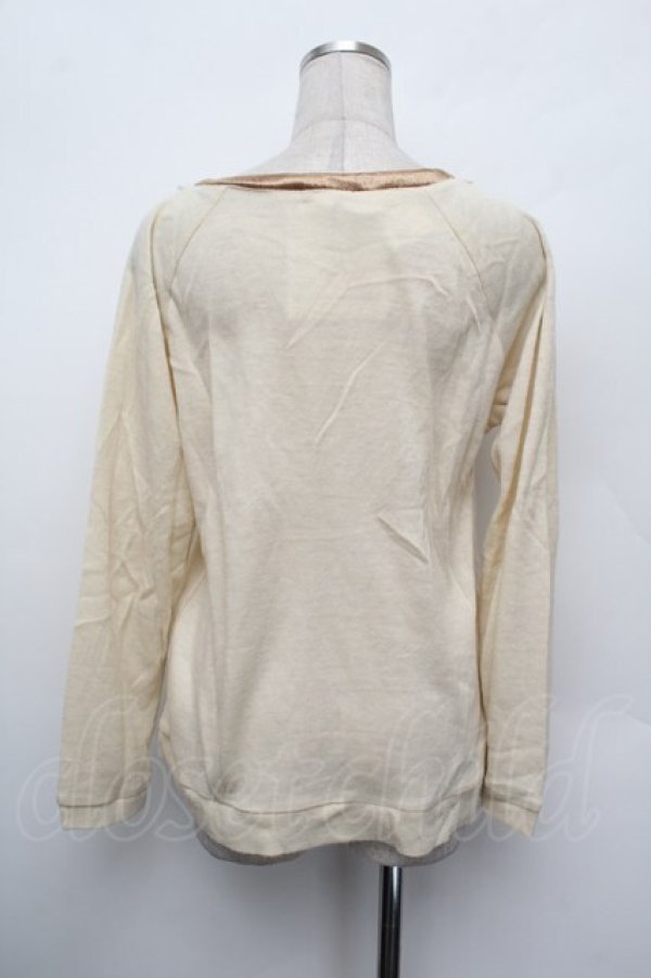 画像3: axes femme / カーデ風ニットソー  オフ S-26-01-10-025-AX-TO-AS-ZS (3)