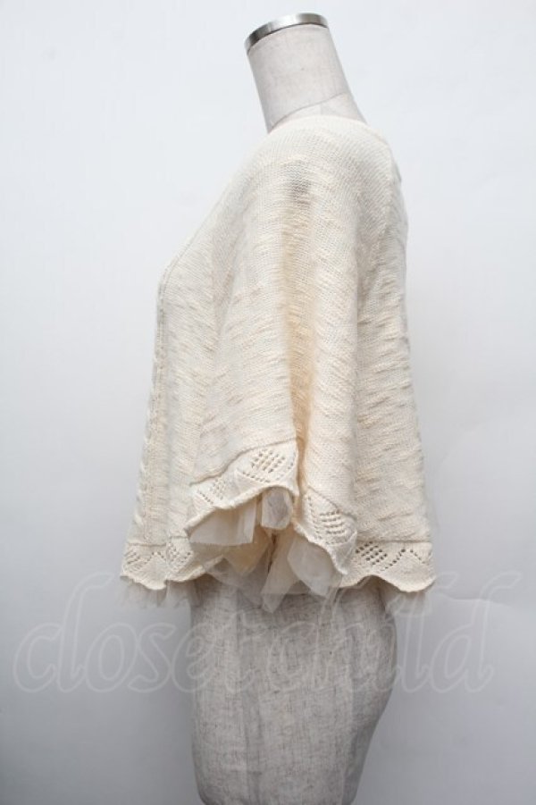 画像2: axes femme / BACKリボンケープ  オフ S-26-01-10-026-AX-TO-AS-ZS (2)