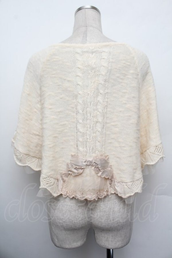 画像3: axes femme / BACKリボンケープ  オフ S-26-01-10-026-AX-TO-AS-ZS (3)