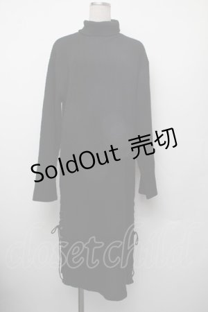 画像: Rozen Kavalier / スピンドルニットワンピース  黒 S-26-01-10-031-OO-TO-AS-ZS