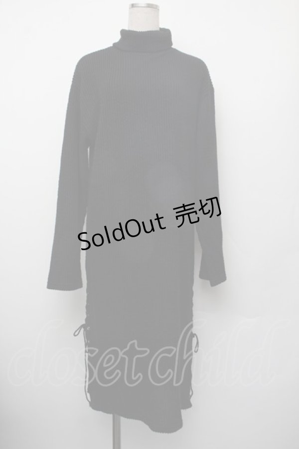 画像1: Rozen Kavalier / スピンドルニットワンピース  黒 S-26-01-10-031-OO-TO-AS-ZS (1)