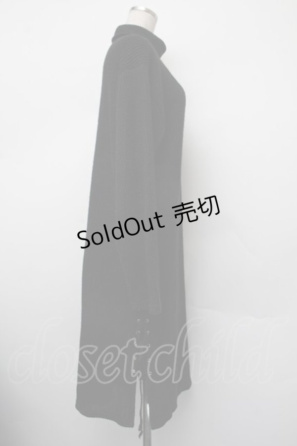 画像2: Rozen Kavalier / スピンドルニットワンピース  黒 S-26-01-10-031-OO-TO-AS-ZS (2)