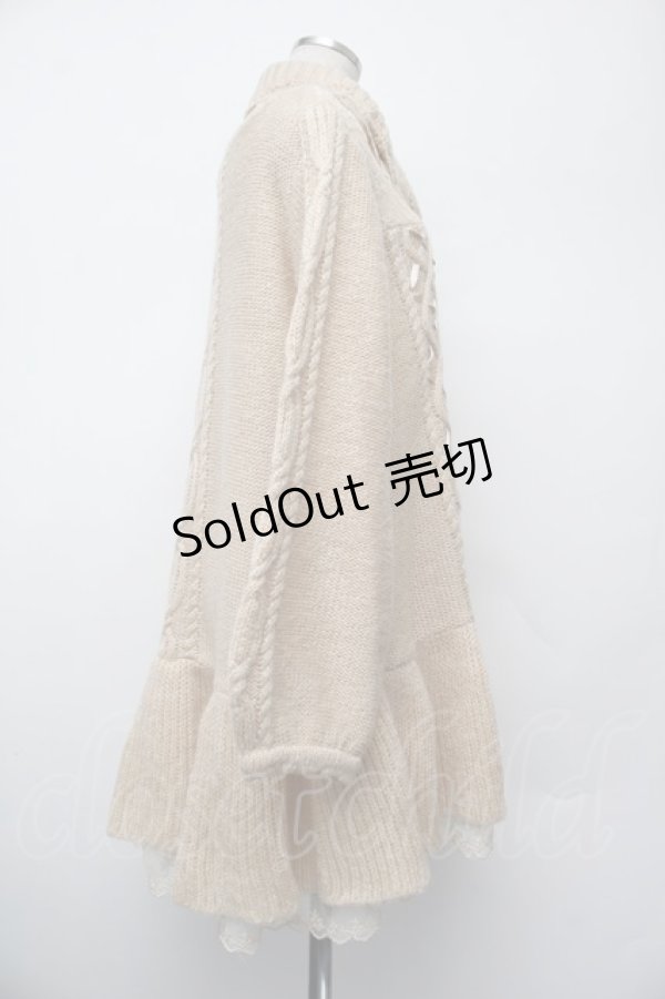 画像2: axes femme / ニットワンピース  オフ S-26-01-10-032-AX-TO-AS-ZS (2)