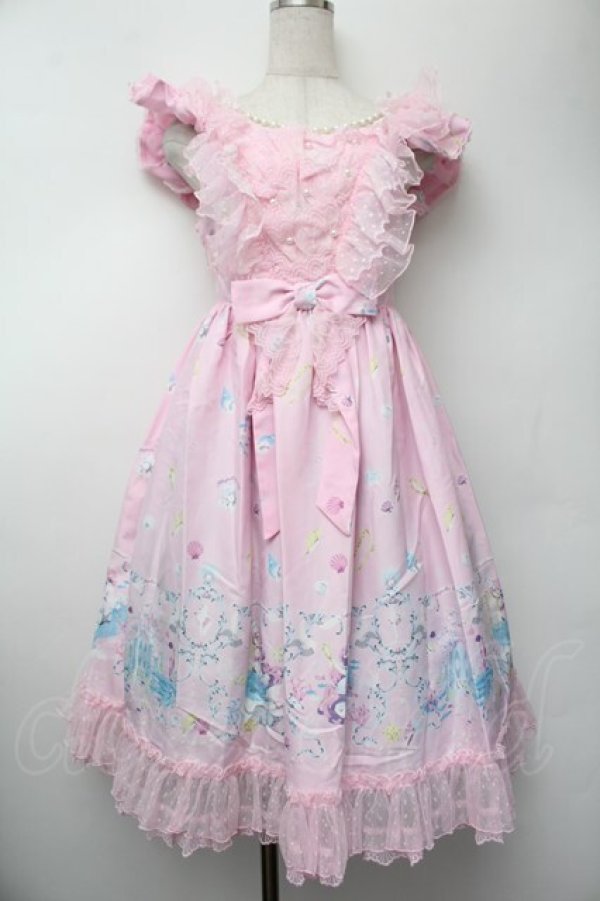 画像1: Angelic Pretty / Chateau d'ecumeジャンパースカートセット  ピンク S-26-01-13-031-AP-OP-HR-ZS (1)