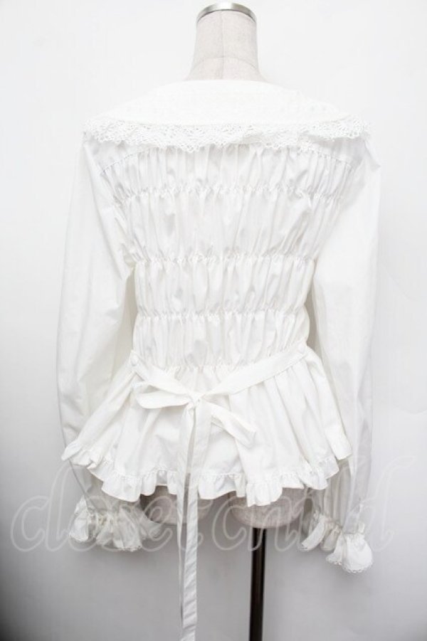 画像5: metamorphose / 木漏れ日のトロイメライ ケープ付き長袖ブラウス 2 白 S-26-01-13-003-ME-BL-HR-ZS (5)