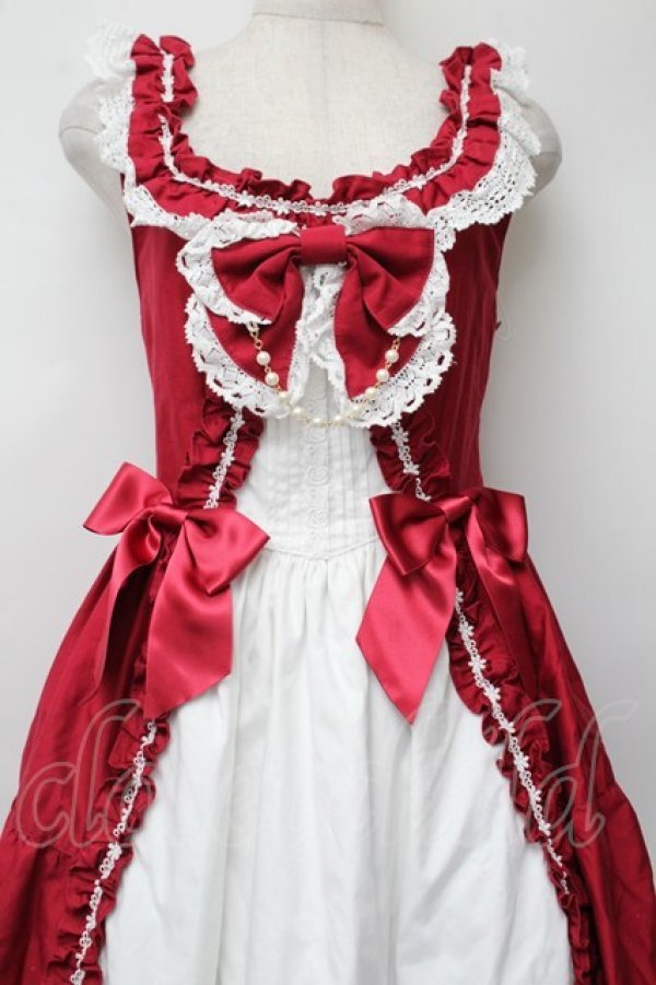 画像4: BABY,THE STARS SHINE BRIGHT / Pure Pearl bouquetジャンパースカート  エンジ S-26-01-13-032-BA-OP-HR-ZS (4)