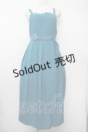 画像: axes femme / スタッズジャンスカ F ブルーグリーン S-26-01-13-033-AX-OP-TK-ZS