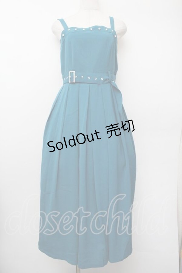 画像1: axes femme / スタッズジャンスカ F ブルーグリーン S-26-01-13-033-AX-OP-TK-ZS (1)