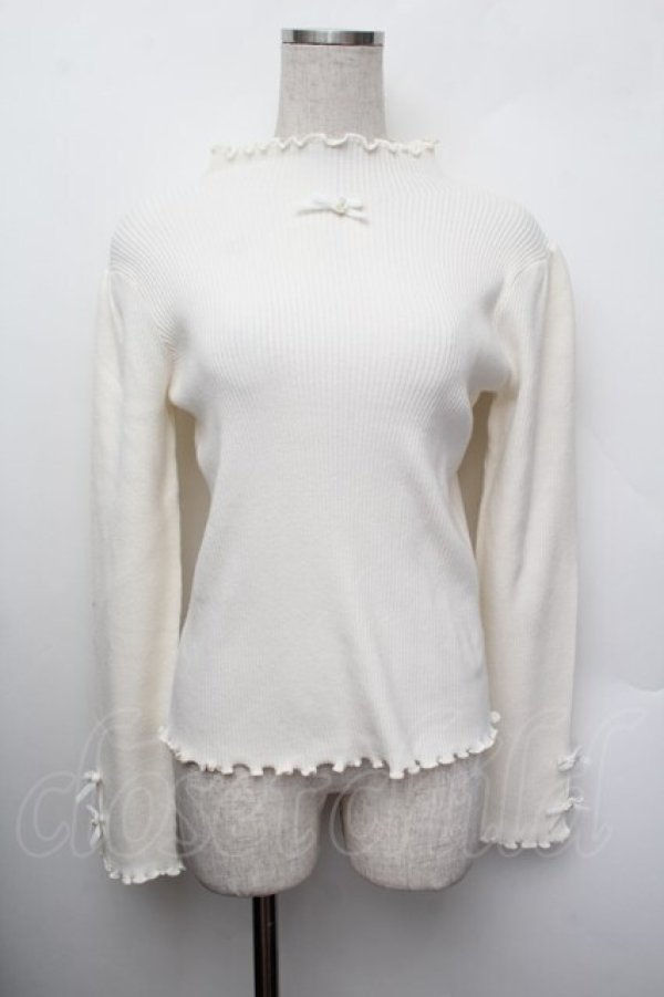 画像1: m petit by misako / ハイネックリブニット  アイボリー S-26-01-13-004-LO-TO-HR-ZS (1)