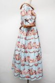 画像2: axes femme Kawaii / お菓子の家柄ワンピース  ミント S-26-01-13-035-AX-BL-HR-ZS (2)