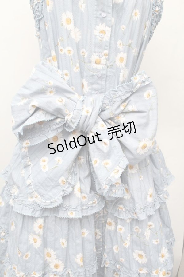 画像4: PINK HOUSE / ひなぎくプリントキャミソールワンピース  サックス S-26-01-13-036-LO-OP-HR-ZS (4)