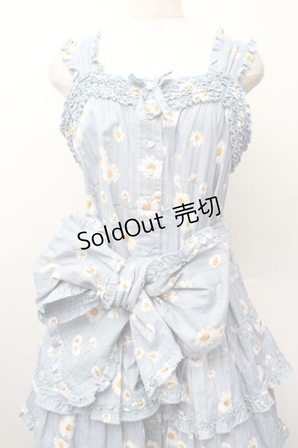 画像5: PINK HOUSE / ひなぎくプリントキャミソールワンピース  サックス S-26-01-13-036-LO-OP-HR-ZS (5)