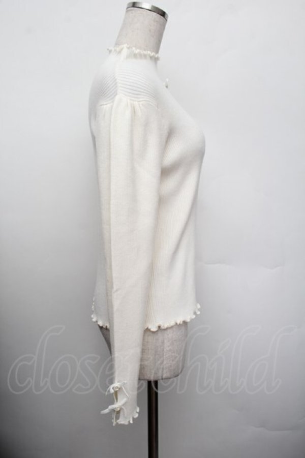 画像2: m petit by misako / ハイネックリブニット  アイボリー S-26-01-13-004-LO-TO-HR-ZS (2)