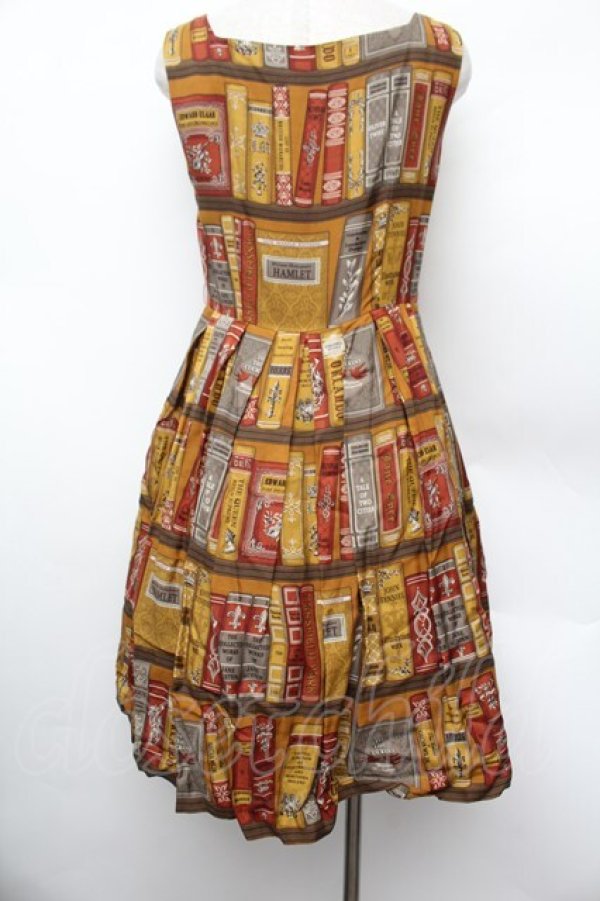 画像4: Jane Marple / Jane's bookcaseスクエアドレス  マスタード S-26-01-13-040-JM-OP-HR-ZS (4)