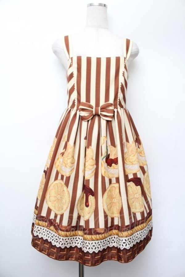 画像1: Emily Temple cute / Orangeスワンシューワンピース  ブラウン S-26-01-13-041-ET-OP-HR-ZS (1)